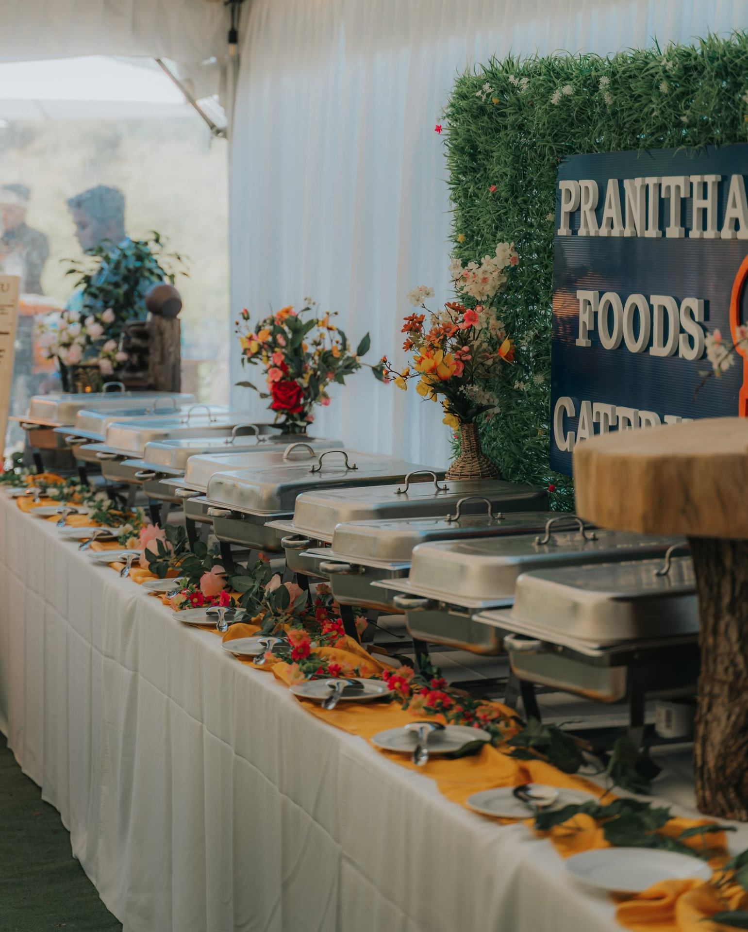 Outdoor Wedding in Karaka — 150 Guests · Royal Sri Lankan Buffet catered by Pranitha Foods Catering